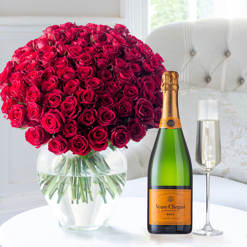 Flower Gift Set - Red Roses - Next Day Flower & Gift Delivery UK - Appleyard London