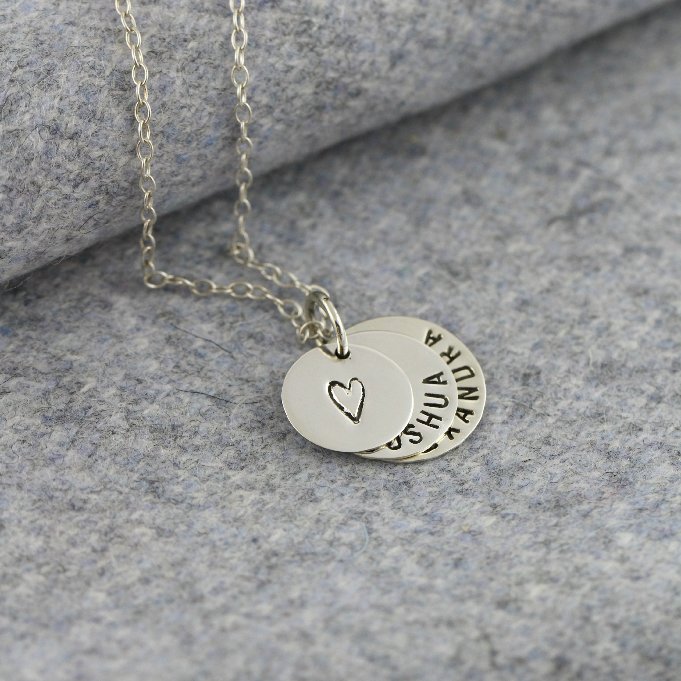 Personalised Family Disc Necklace