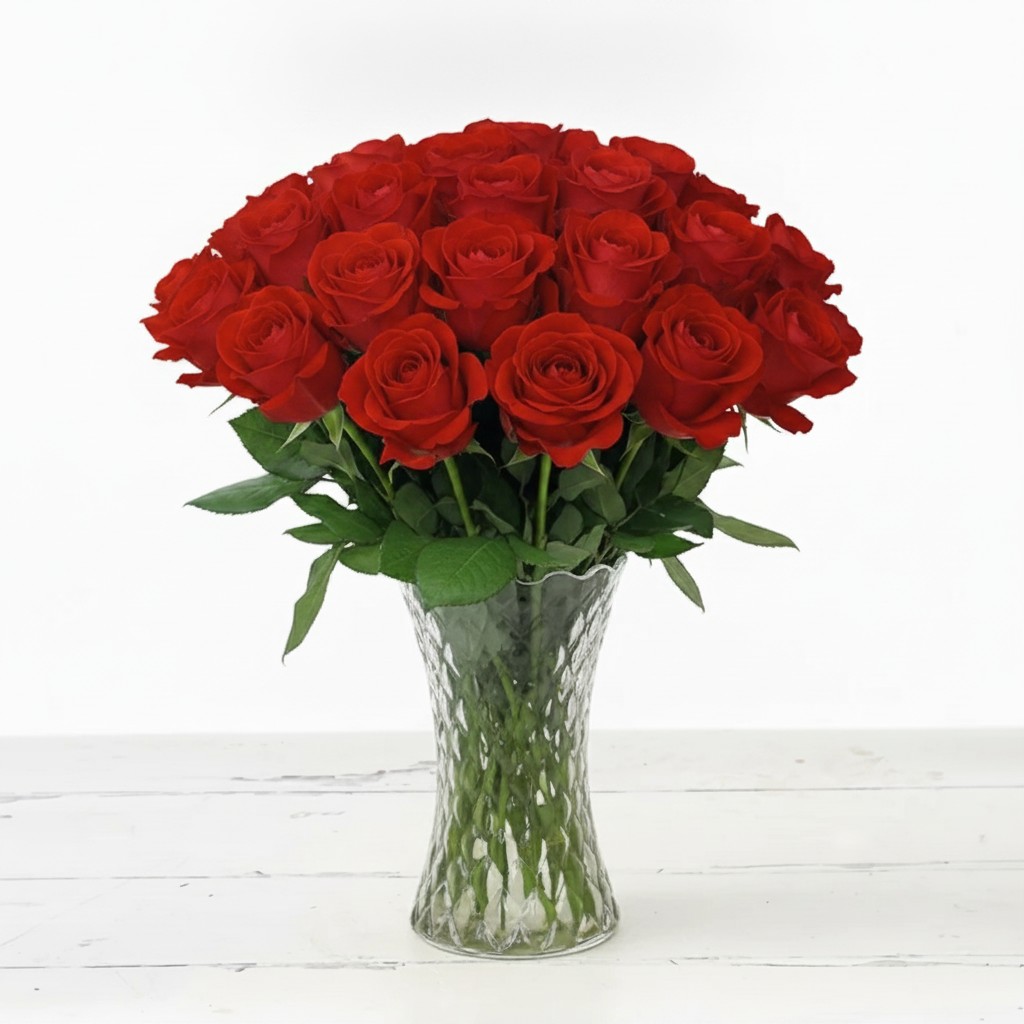 20 Red Roses - Flower Bouquet - Next Day Flower Delivery UK - Appleyard London