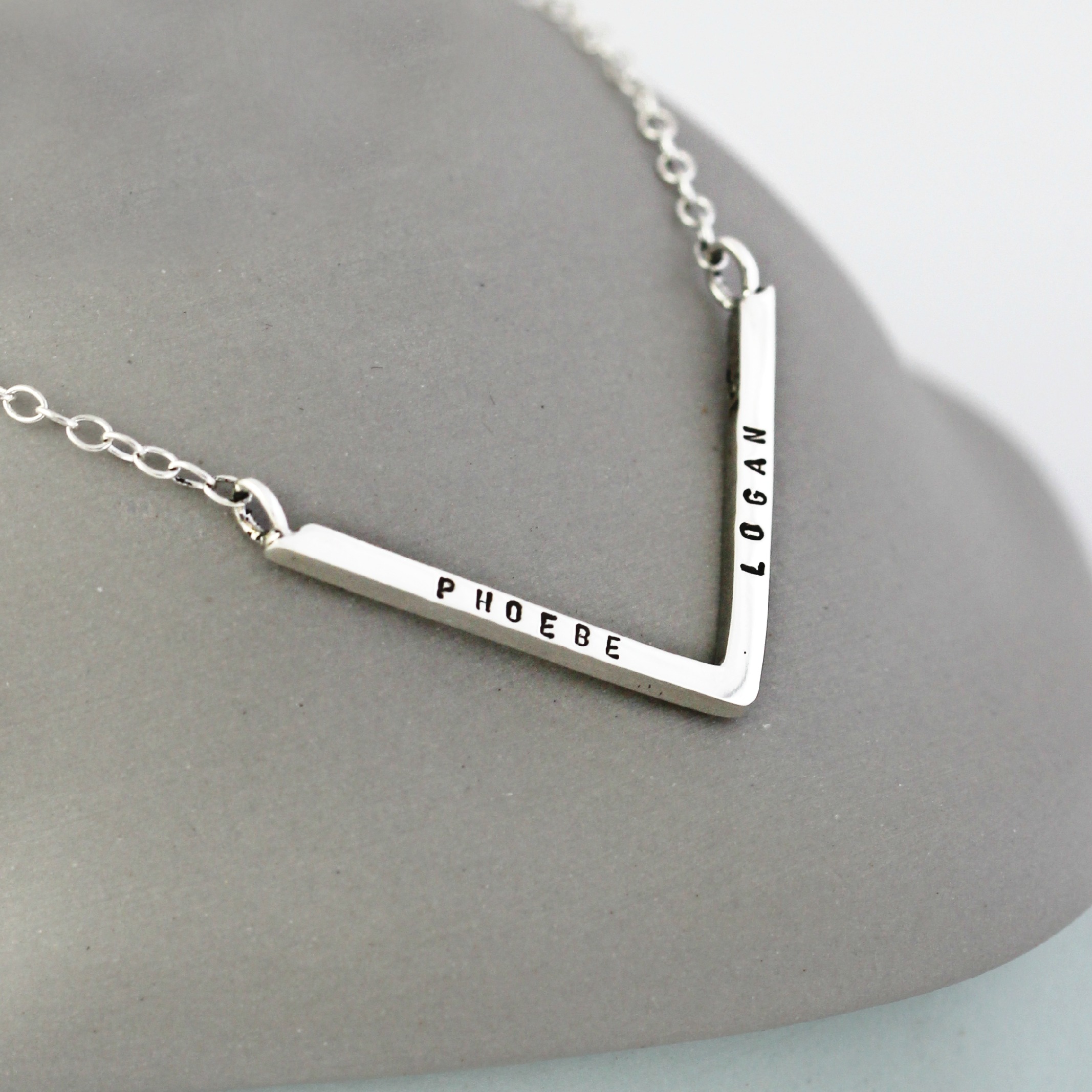 Personalsed Chevron Necklace