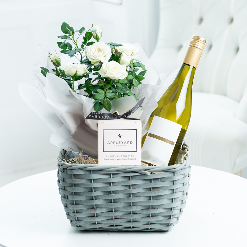 White Wine Plant Hamper