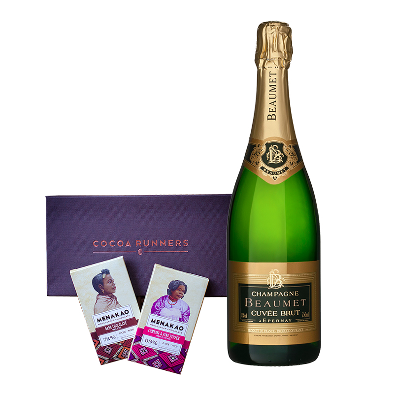 Champagne Beaumet & Luxury Bars of Chocolate