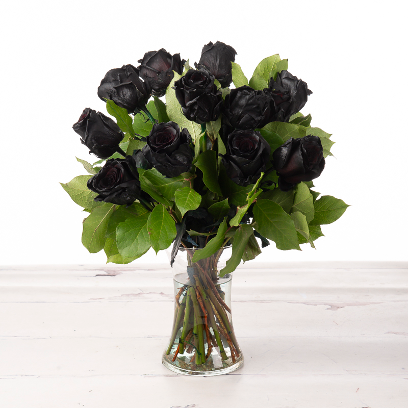 Black Roses - Unusual Black Naomi Rose Flower Bouquet - Flower Delivery UK - Blossoming Gifts - Next Day Flower Delivery UK - Appleyard London