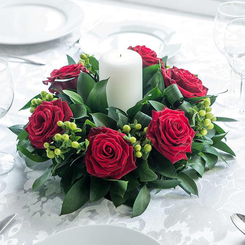 Grand Prix Rose Table Centre