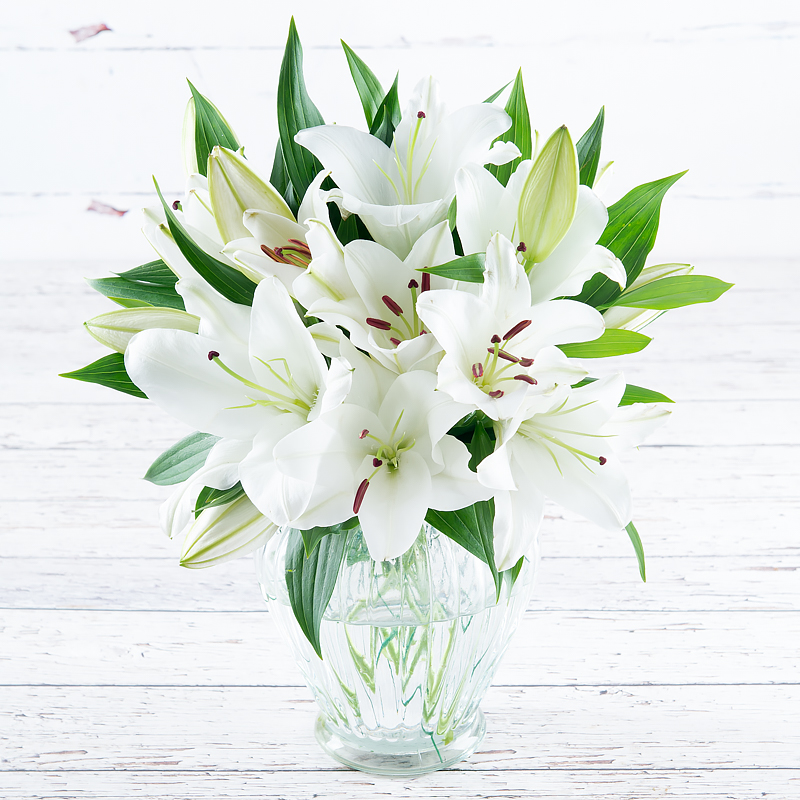 Simply White Lily Bouquet