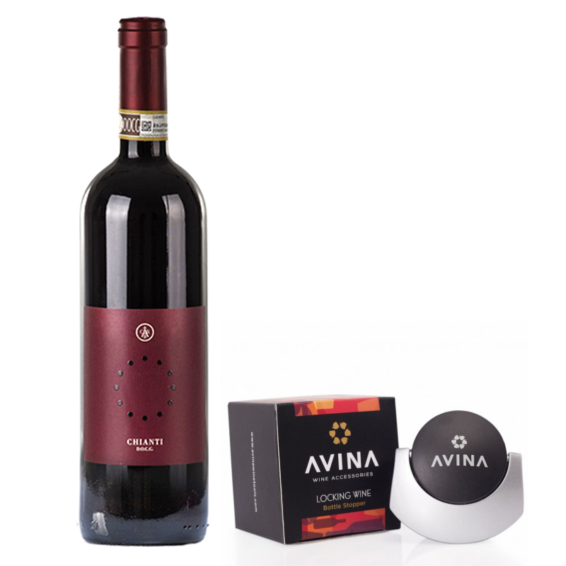 Chianti & Wine Stopper Gift Set