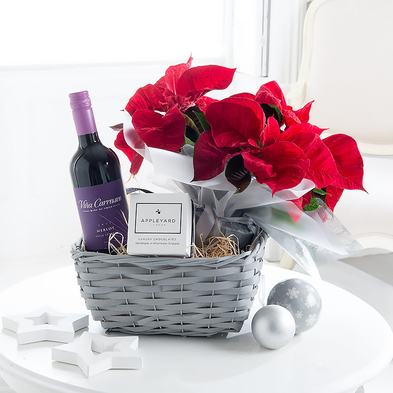 Christmas Poinsettia Hamper