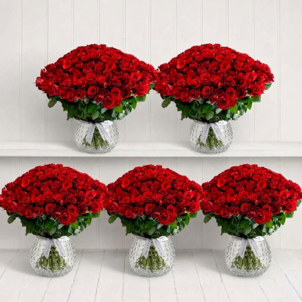 A Room Full of 1,000 Red Roses