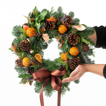Alluring Amber Wreath
