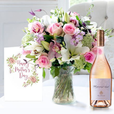 Cottage Garden, Whispering Angel (75cl) & Mother's Day Card