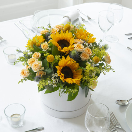 Radiant Hatbox Table Centre
