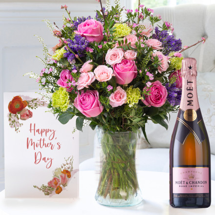 English Garden, Moet Rosé & Mother's Day Card