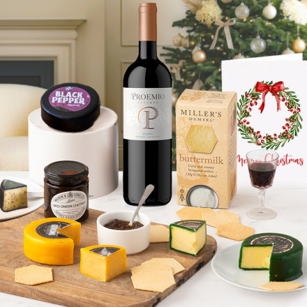 Festive Cheese & Wine Hamper
