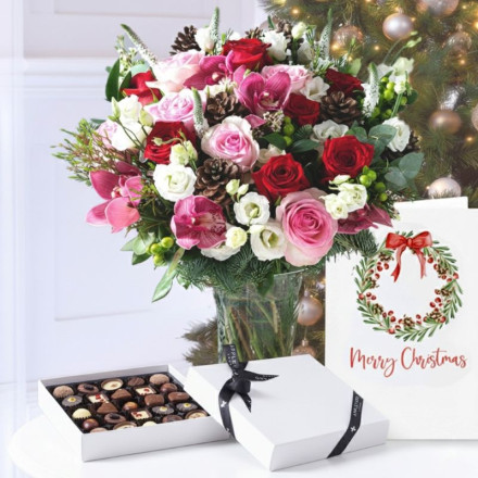 Winter Forest, 25 Luxury Chocolates & Christmas Card