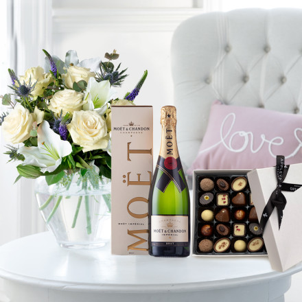 Lunar, Moët & Chandon & Box of 25 Chocolates