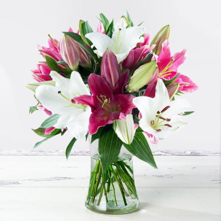 Mixed Oriental Lily Bouquet