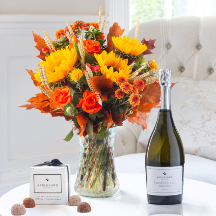 Pumpkin Pie, Appleyard Prosecco (75cl) & 6 Mixed Truffles
