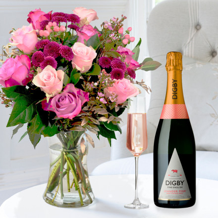 Scented Garden & Digby Fine English Leander Pink Brut (75cl)