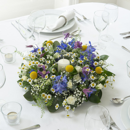 Wild Meadow Wreath Table Centre