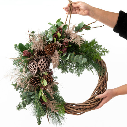 Winter Forest Moon Wreath