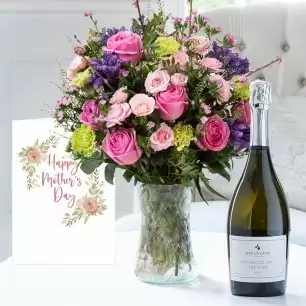 English Garden, Appleyard Prosecco (75cl) & Mother's Day Card