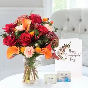 Butternut Squash, NEOM Luxury Candle (75g) & Grandparents Card