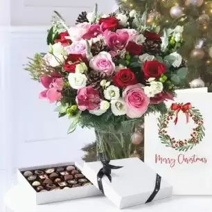 Winter Forest, 25 Luxury Chocolates & Christmas Card