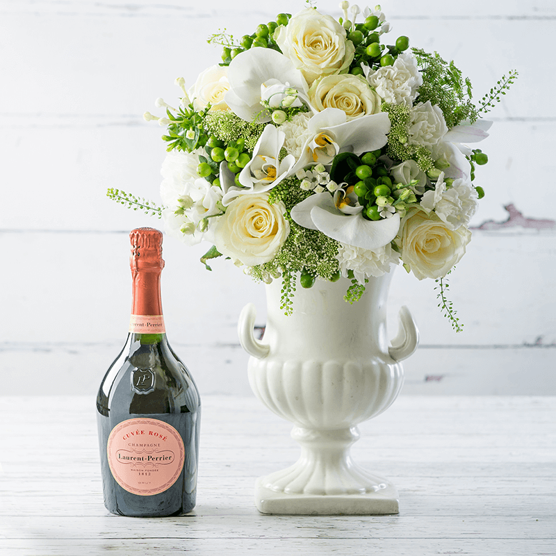 Elegant Orchid & Laurent-Perrier Rosé Champagne