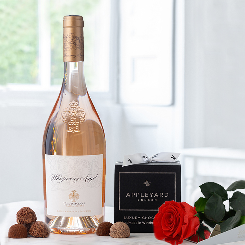 Flower Gift Set Forever Rose - Preserved SingleRose In Gift Box - Lasts A Year - Red - Next Day Flower & Gift Delivery UK - Appleyard London
