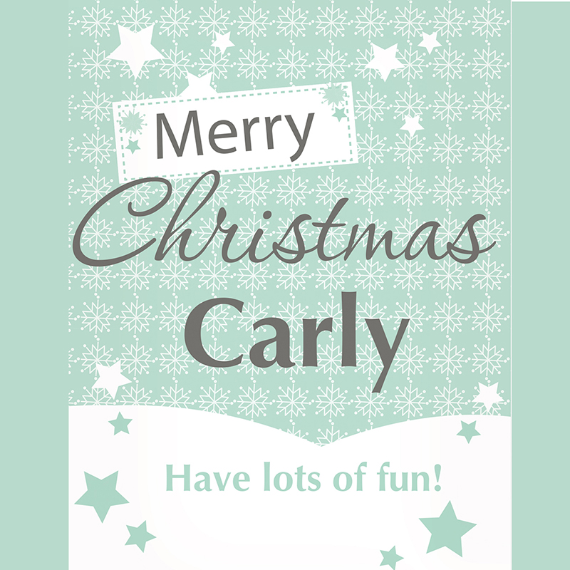 Personalised Snowflake Card