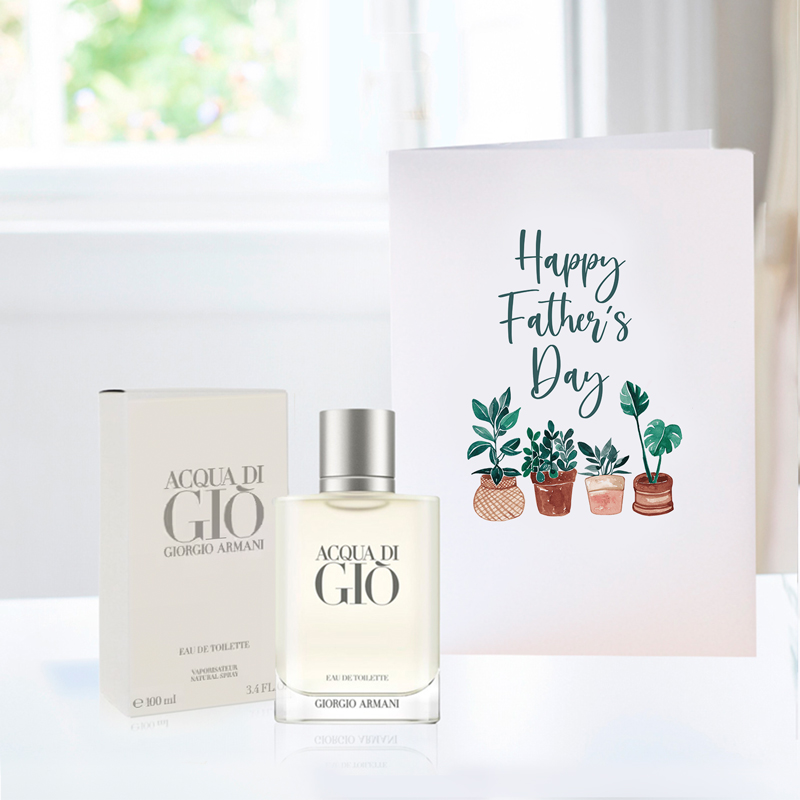 Giorgio Armani Acqua di Gio Aftershave (100ml), 12 Handmade Chocolate Truffles & Father's Day Card | Father's Day Delivered UK | Appleyard London