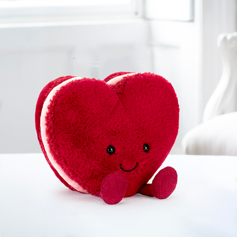 Jellycat Red Heart Macaron (12cm)