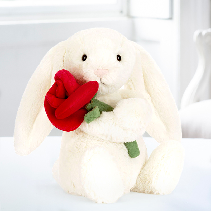 Jellycat Bunny With A Rose (23cm)