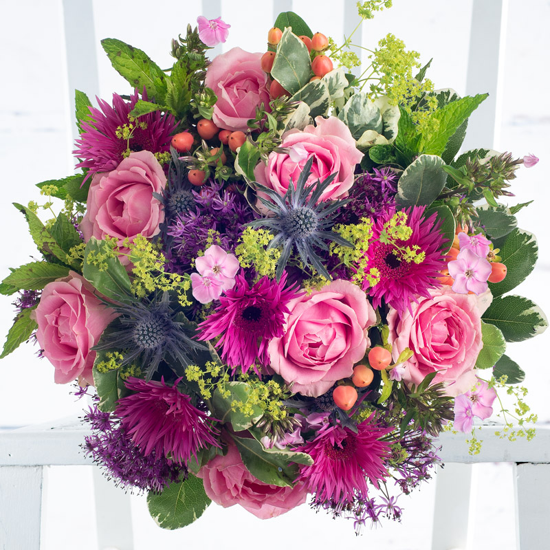 Luxury Summer Flower Bouquet - Strawberry Mojito - Mint - Daisies & Gerbera - Next Day Flower Delivery UK - Appleyard London