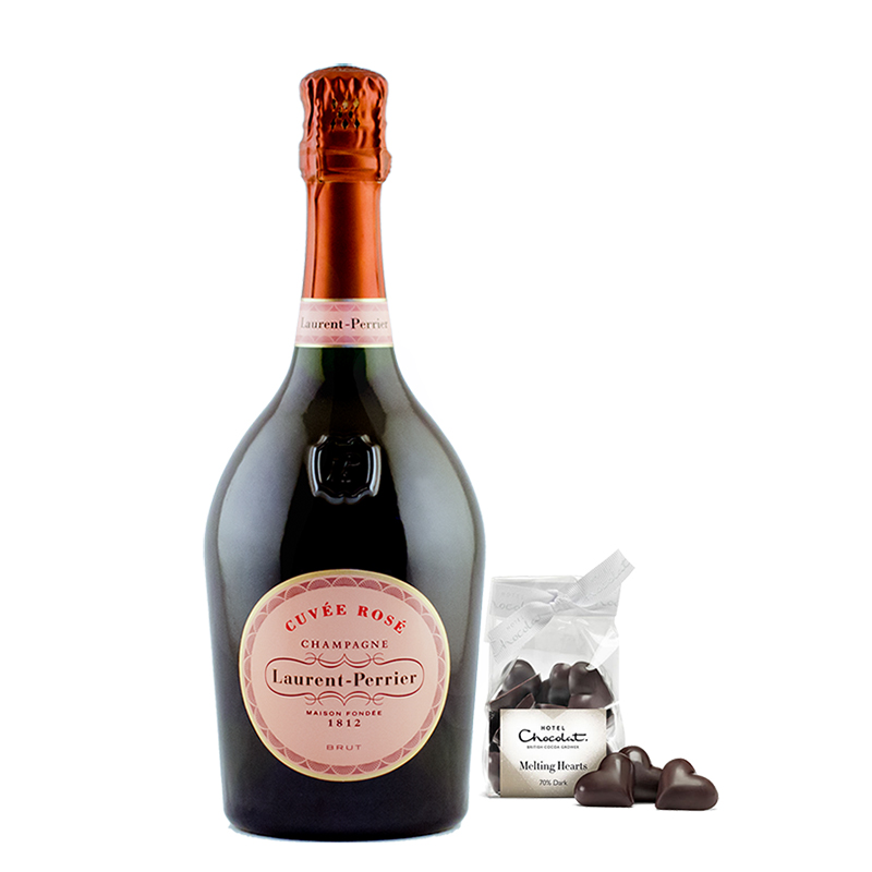 Laurent-Perrier Rosé and Hotel Chocolat Gift Set