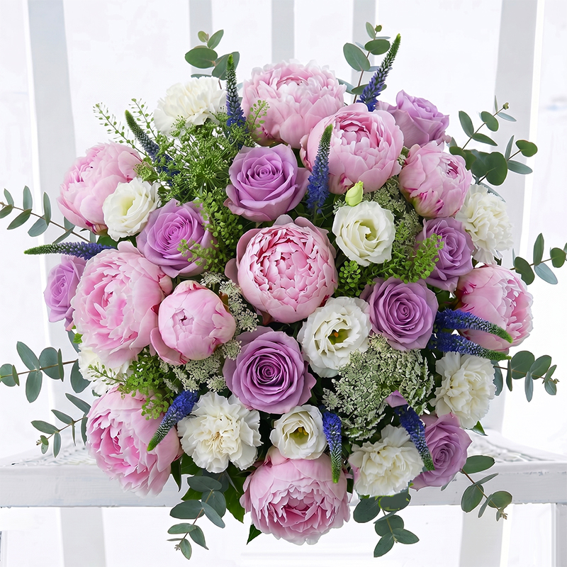 Lilac Rose & Pink Peony - Peony Bouquet - Next Day Flower Delivery UK - Appleyard London