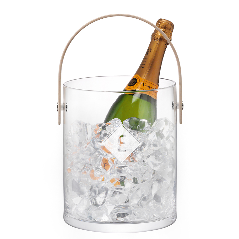 LSA Monogrammed Ash Handle Ice Bucket