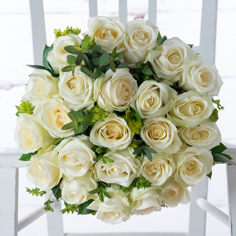 Luxury White Roses