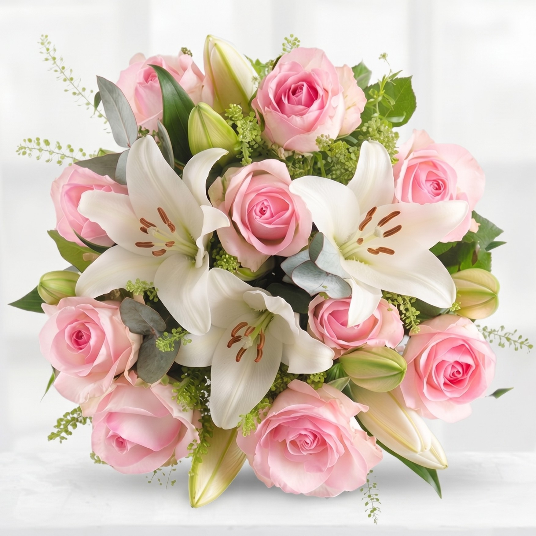 Simply Pink Rose & Lily - Flower Delivery - Flower Bouquet - Next Day Flower Delivery UK - Appleyard London