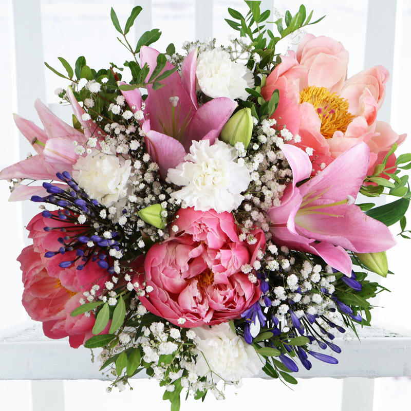 Peonies, Lilies & Agapanthus | Spring Flowers | Peony Perfection | Next Day Flower Delivery UK | Peonies Delivered - Appleyard London