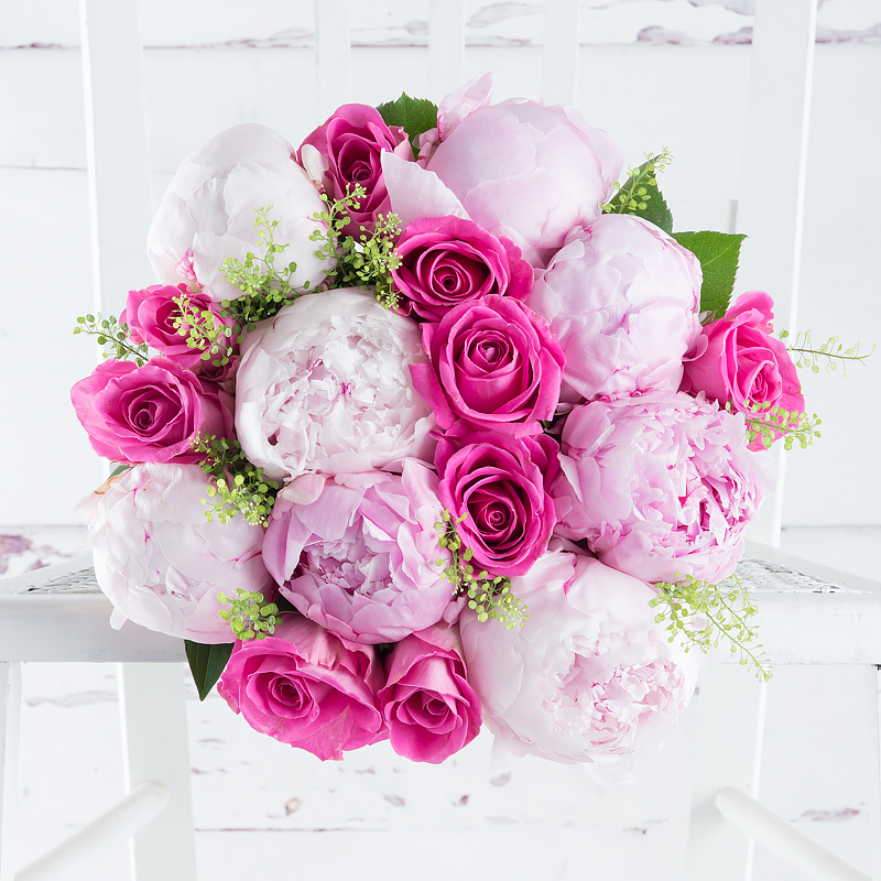 Pink Peony & Rose