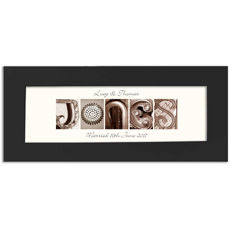 Personalised Affection Art Any Message Name Frame