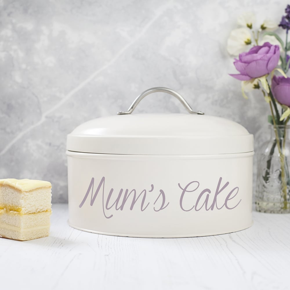 Personalised Cake Tin - Cream