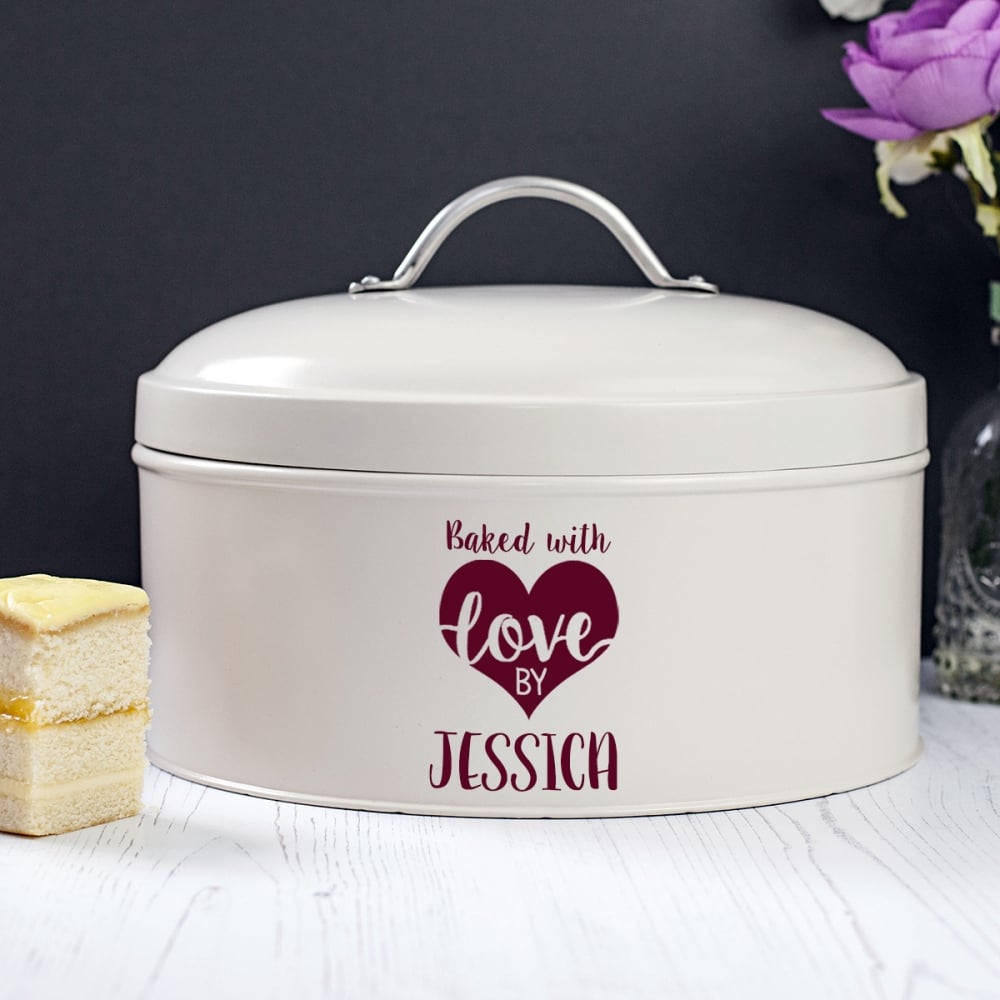 Personalised 'Made With Love' Cake Tin