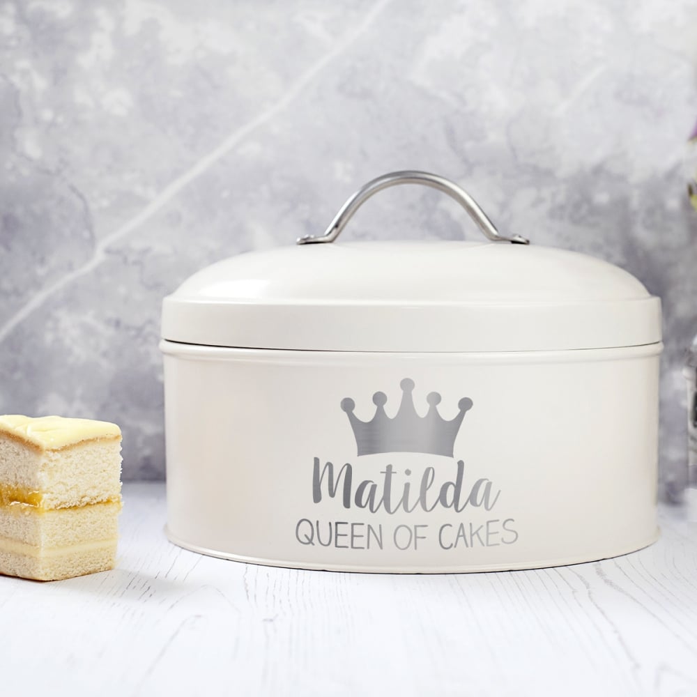 Personalised Queen Cake Tin