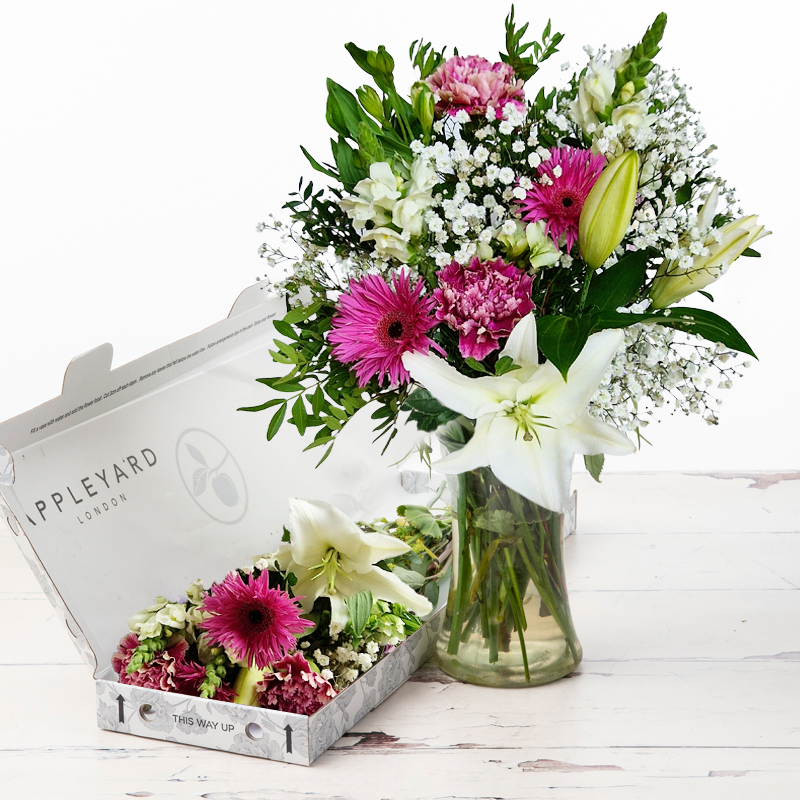 Letterbox Blush - Pink - Flower Bouquet - Next Day Flower Delivery UK - Appleyard London