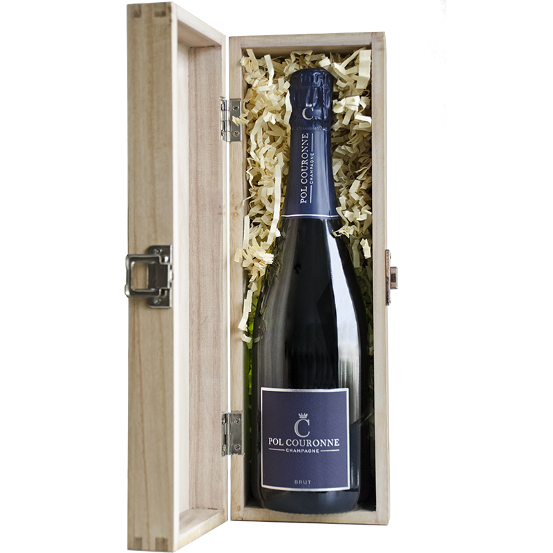 Pol Couronne Brut NV in wooden box