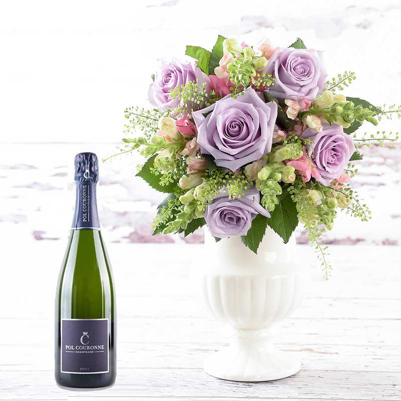 Rose & Snapdragons & Pol Couronne Champagne
