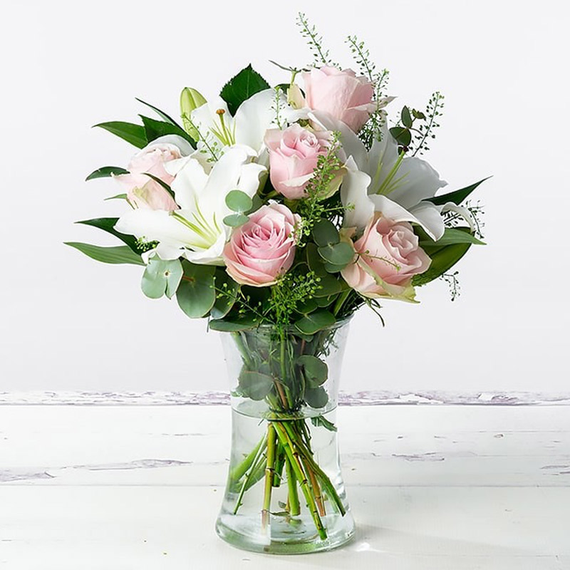 Simply Rose & Lily - Pink - Flower Bouquet - Next Day Flower Delivery UK - Appleyard London