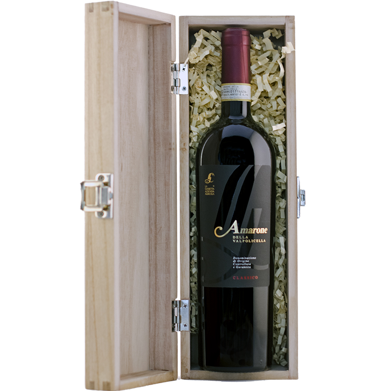 Valentines Amarone in Wooden Gift Box